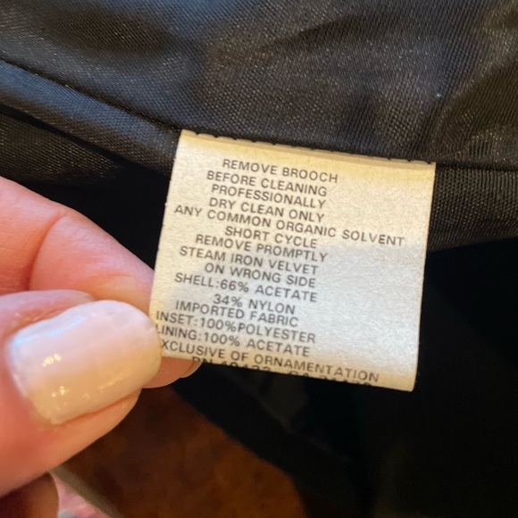 Vtg Scott McClintock Black Velvet Corset / Sleeveless Top ~ 10 M ~ Beading - Picture 5 of 6